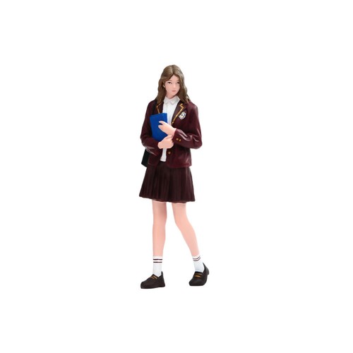 Schulmädchen figur bemalt - schulmädchen-figur,