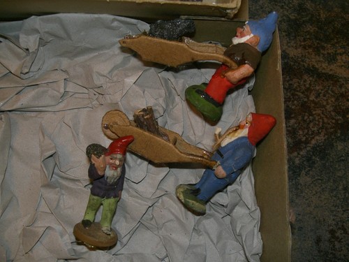 Antike zwerge massefiguren - antike,