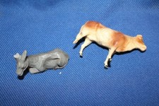 antik Krippenfigur Ochse &