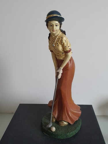 Antike figur golfspielerin - figur,