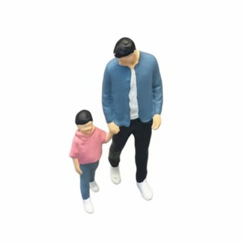 Mann kind figur handbemalt - kind,